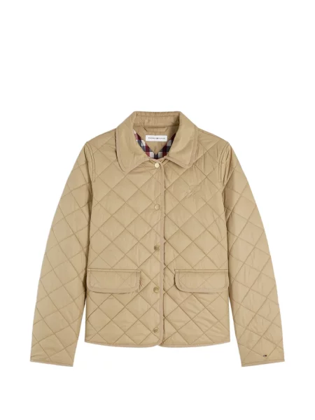 Matlasat geacă Tommy Hilfiger cu broderie