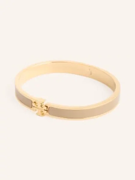 Tory Burch Náramek Kira zlatá béžová