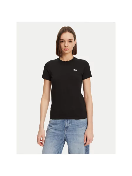 Lacoste T-shirt Slim Fit crna