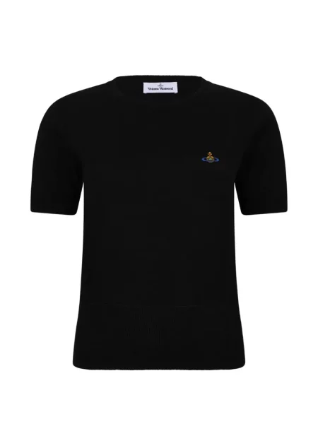 Tricou Vivienne Westwood cu broderie negru