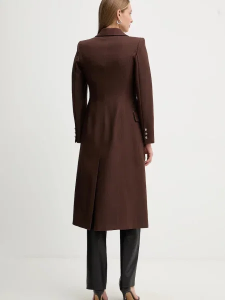 Пальто Elisabetta Franchi коричневое