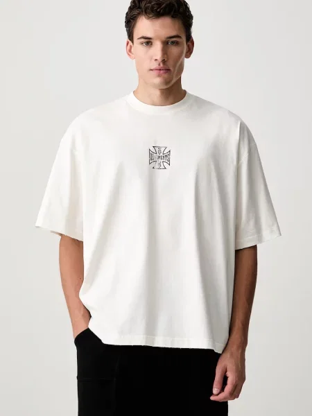 Vetements Biker Cross Logo tricou din pentru bărbați