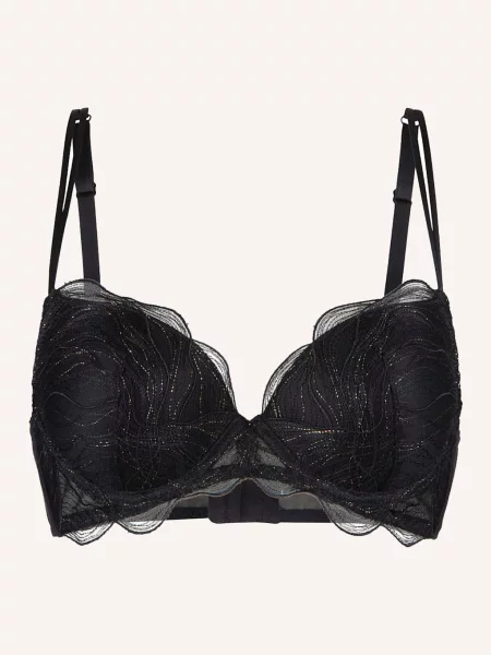 Lingadore Biustonosz Push-Up schwarz czarny