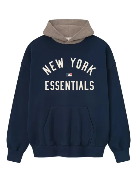 Bluza z kapturem Fear Of God Essentials niebieska