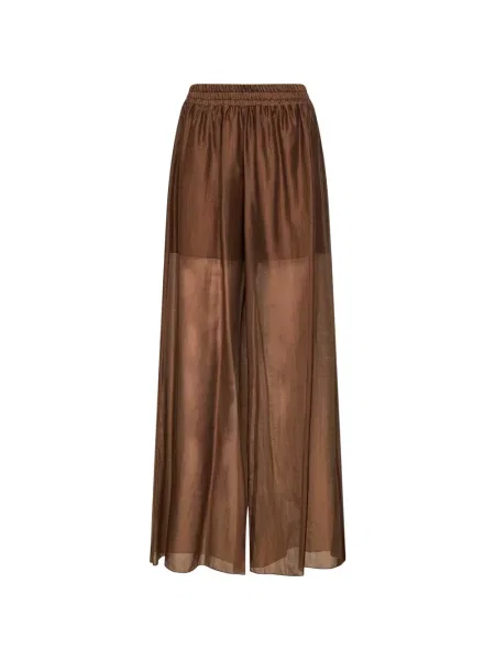 Pantaloni Blanca Vita cu picior lat maro