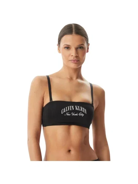 Sutien bandeau Calvin Klein Jeans negru