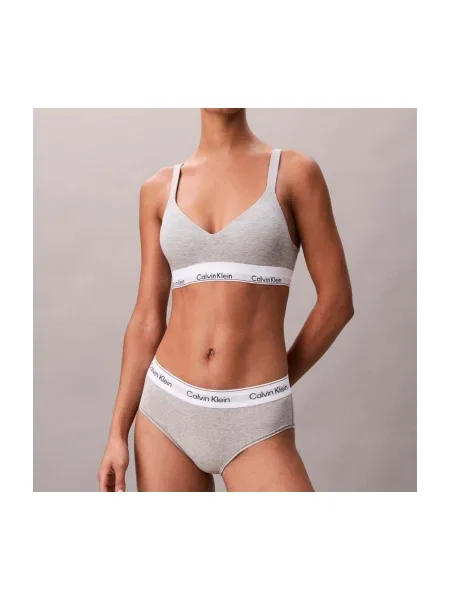 Calvin Klein Underwear Melltartó / fekete / fehér szürke