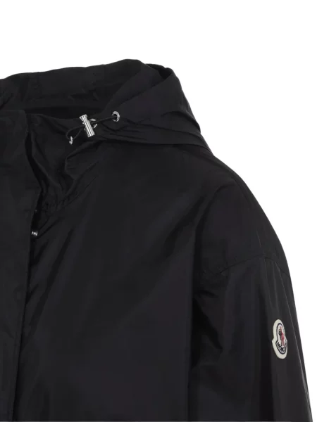 Șnur de strângere palton Moncler cu glugă negru