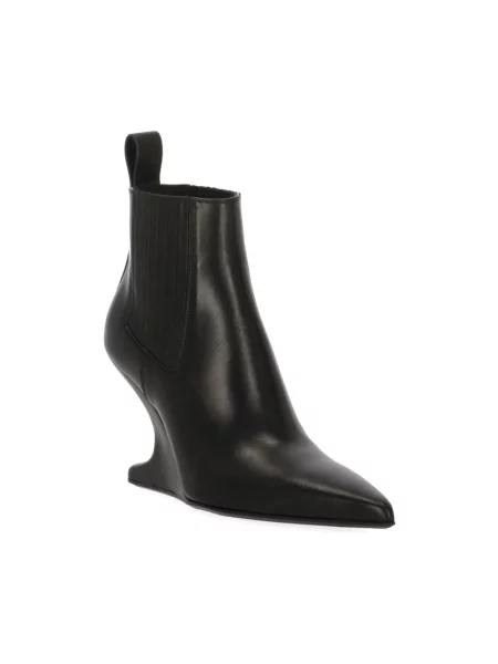 Botki Rick Owens skórzane czarne
