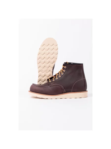Botki Red Wing Shoes skórzane czerwone