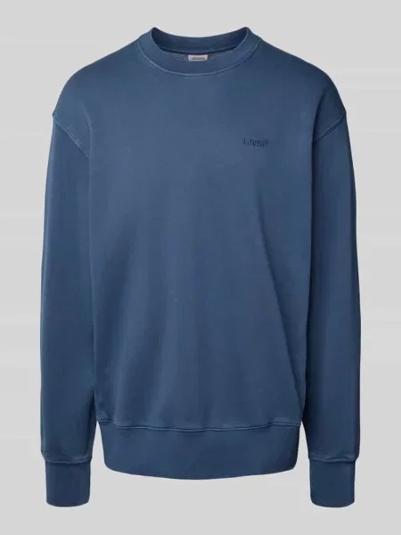Levi's bluza z kapturem gładka niebieski