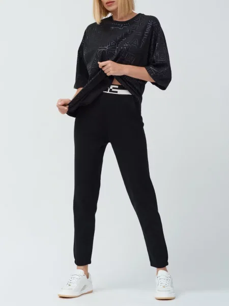 Футболка Elisabetta Franchi чорна