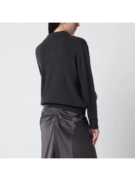 Sweter Victoria Beckham wełniany szary