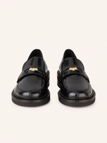 Maje Penny Loafers schwarz czarne
