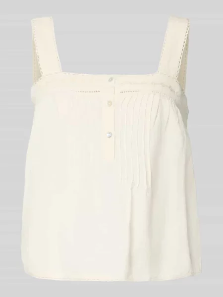 Haftowany top Jake*s Casual beżowy