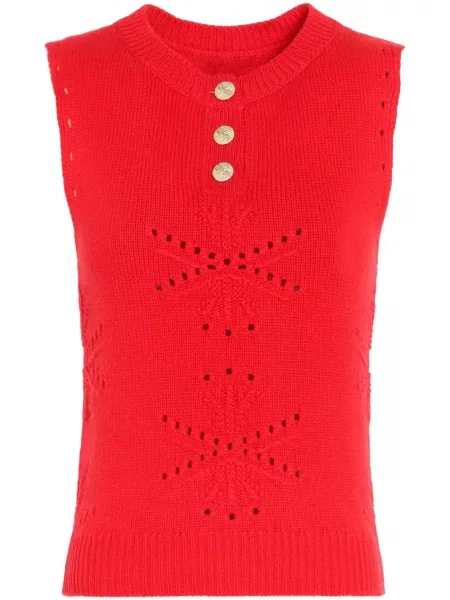 Top Barrie bez rękawów czerwony