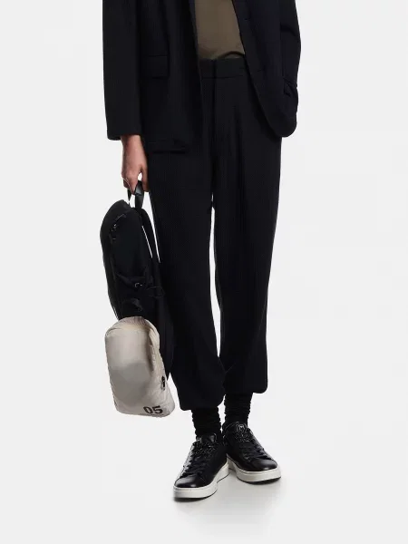 Джогери Emporio Armani темно-синій поліестер/віскоза сині