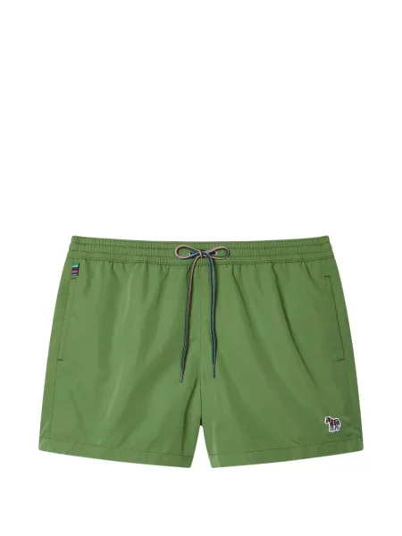Slip de baie Paul Smith cu model zebră cu autograf verde