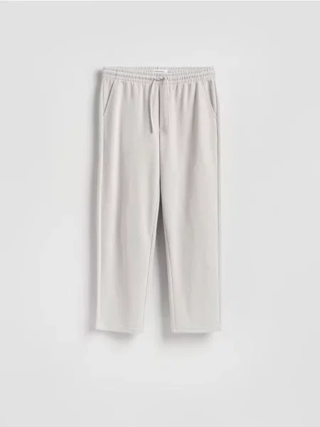 Reserved Spodnie z wiązaniem jasnoszary