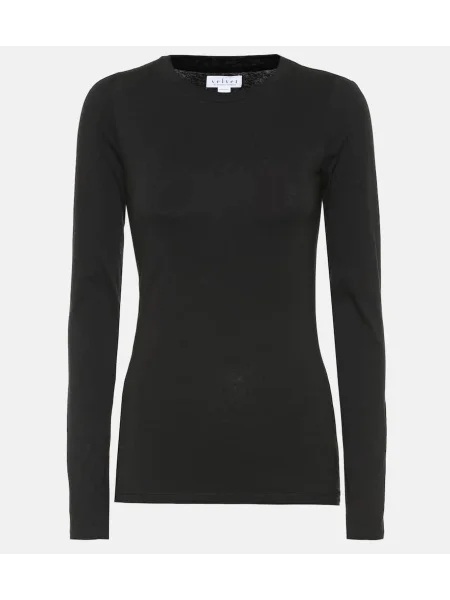 Top Velvet de catifea negru