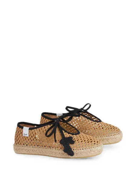 Fűzős lapos talpú csipkés espadrilles Kenzo