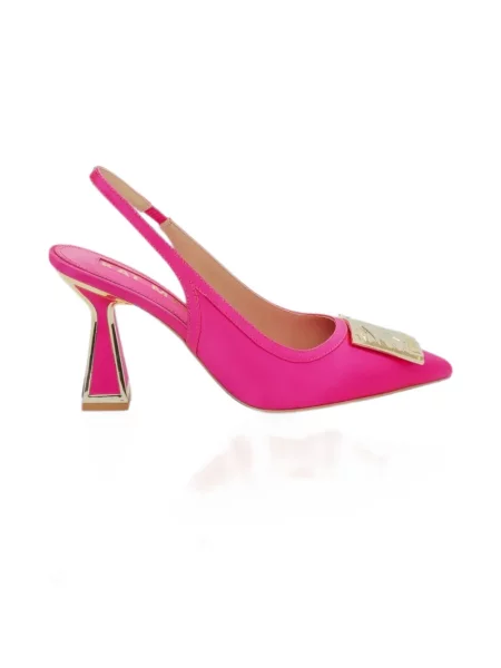 Pantofi cu toc Kat Maconie slingback cu autograf roz