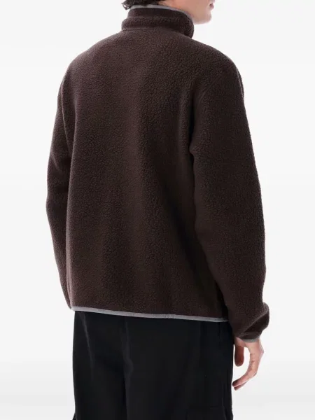Geacă Patagonia din fleece retro maro