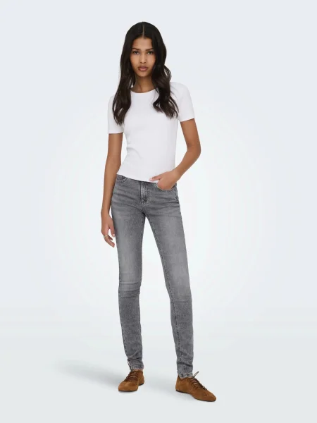 ONLY Džínsy ONLBLUSH denim sivý
