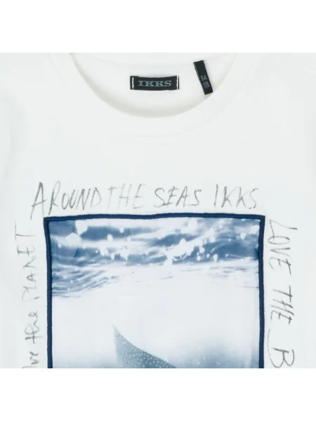 Tricou copii Ikks alb
