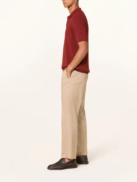 Baldessarini Spodnie Garniturowe O Kroju Regular Fit beige beżowe
