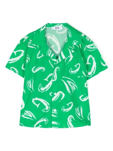 Dětska košile Msgm zelená