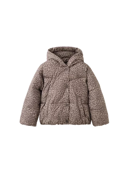 MANGO KIDS Geacă de iarnă ANORAK TINAP / ombră / brocart maro