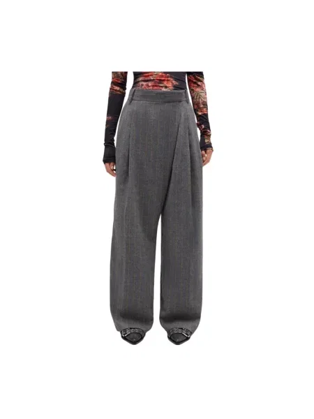 Ganni Spodnie Kobieta M Trousers szary