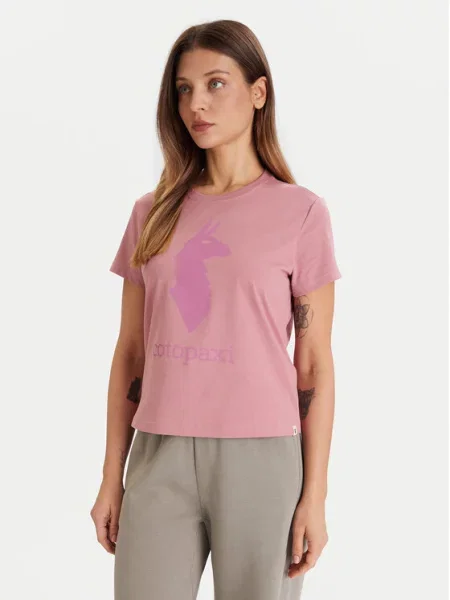 Cotopaxi Marškinėliai Llama Regular Fit rožinė