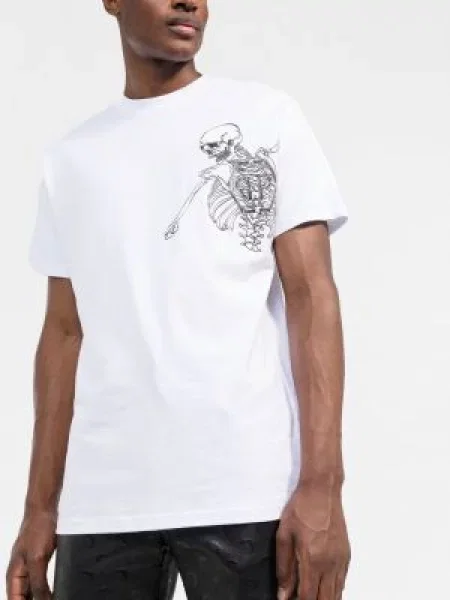 Tričko Philipp Plein s potiskem bílé