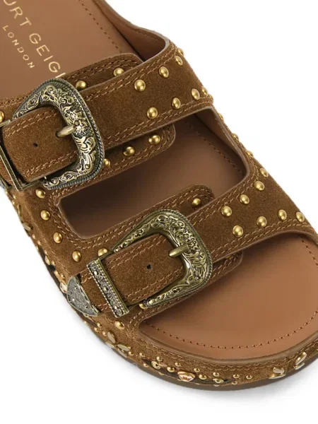 Sandale Kurt Geiger London cu platformă cu cataramă maro