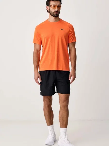 Under Armour tréningové tričko pánske Tech Textured oranžová
