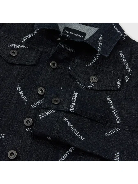 Geacă copii Emporio Armani albastru