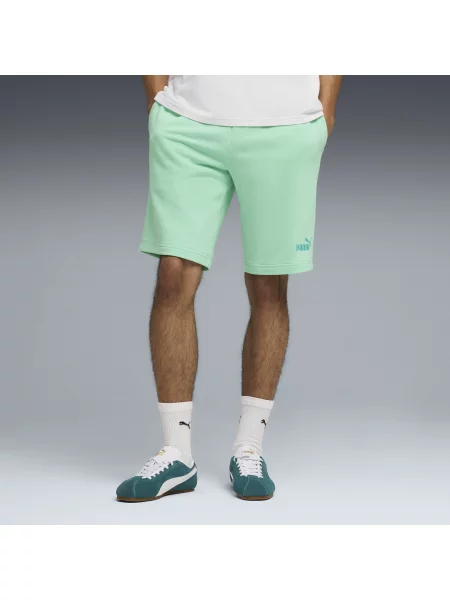 PUMA szorty Essentials z logo No. 1 Odzież S zielony