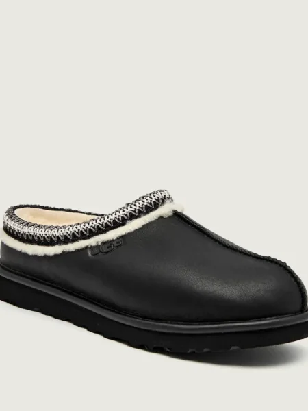 UGG papuci din piele Tasman Noir negru