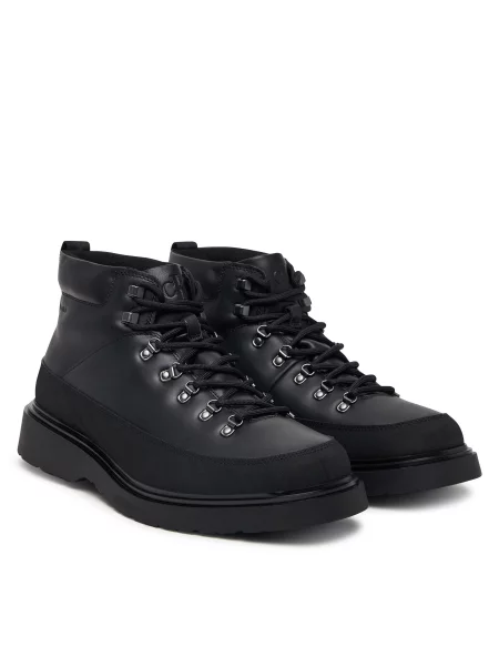 Auliniai batai Calvin Klein Combat Mid Hiking Boot Lth Wl juoda