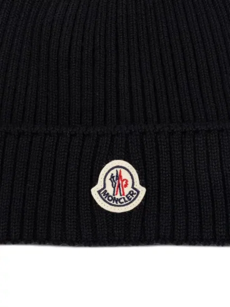 Czapka dziecięca Moncler Enfant czarna