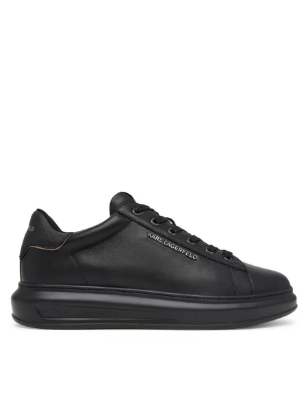 Karl Lagerfeld Kapri sneakersy damskie skórzane czarne