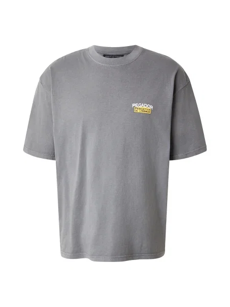 Pegador Tričko Kort žltá / sivá / zelená biela