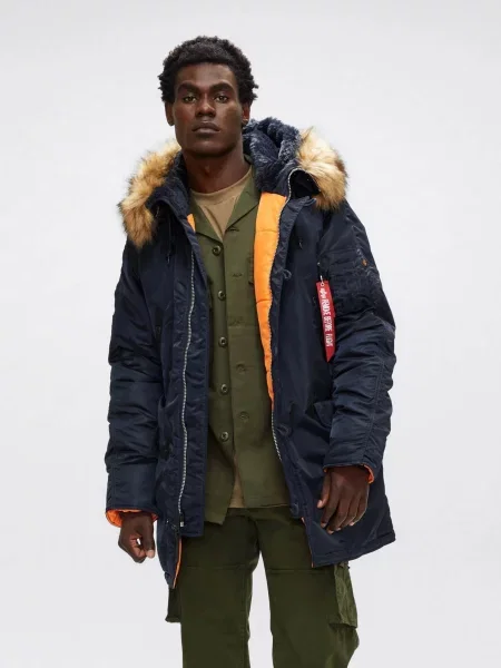 Alpha Industries Slim Fit Парка синій