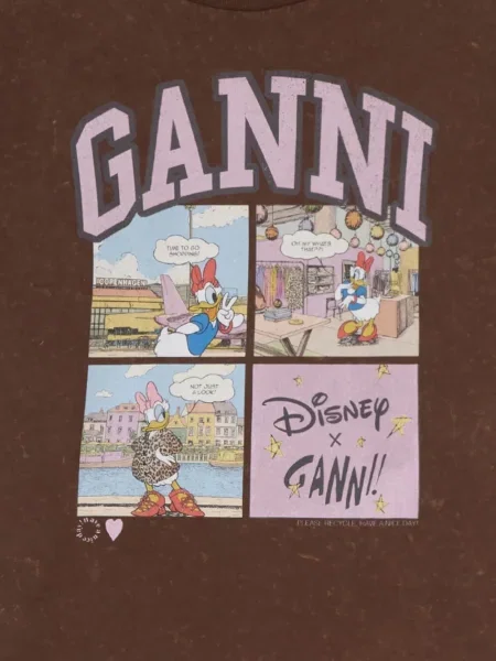Tricou Ganni maro