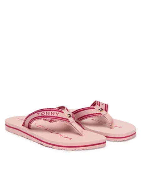 Žabky Tommy Hilfiger Th Webbing Summer Sandal ružová