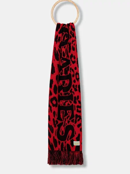 Šal Aries J'Adoro Aries Leopard rdeča