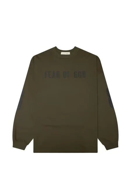 Tricou Fear Of God Essentials cu imagine plasă verde