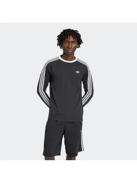 Тениска adidas 3S Ls Tee Black S черно